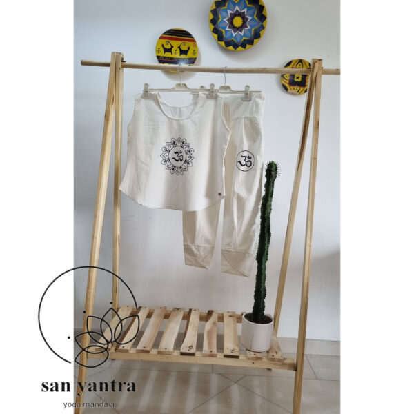 تاپ شلوار لاله ای  طرح ماندالا