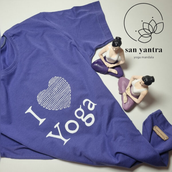 تیشرت طرح i love yoga