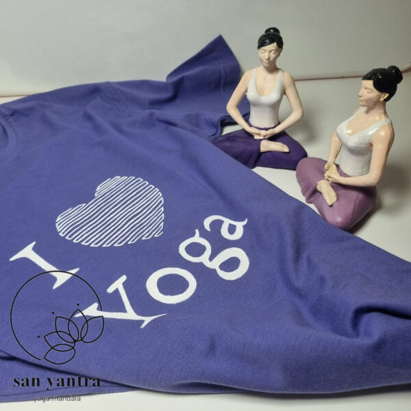 تیشرت طرح i love yoga