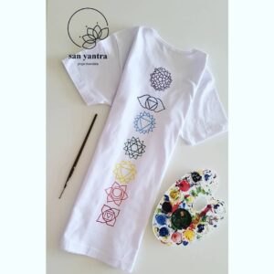 تیشرت طرح چاکرا طرح پشت
