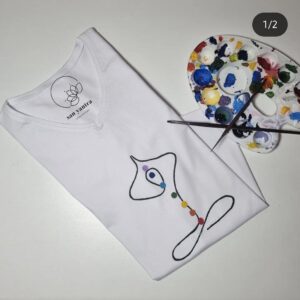 تیشرت طرح چاکرا مینیمال